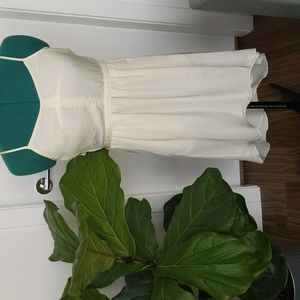 Aritzia cream satin sundress